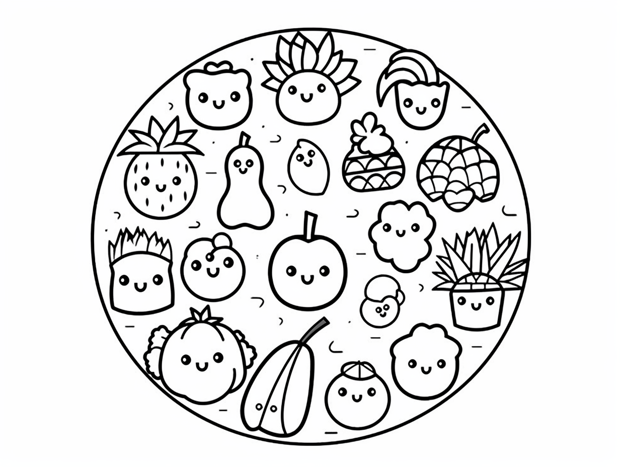 cheerful-fruits-and-vegetables-coloring-page