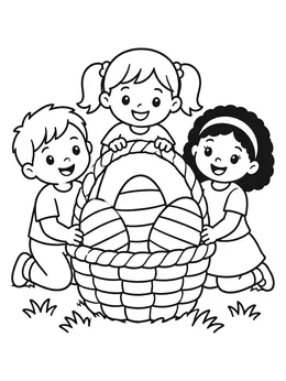 Easter Coloring Book cover page