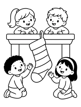 Christmas Coloring Book cover page