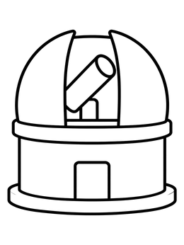 Free printable Atacama Desert Observatory Dome coloring page