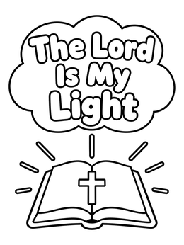 Free printable Open Bible With Inspiring Verse coloring page