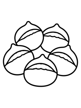 Free printable Warm Roasted Winter Chestnuts coloring page