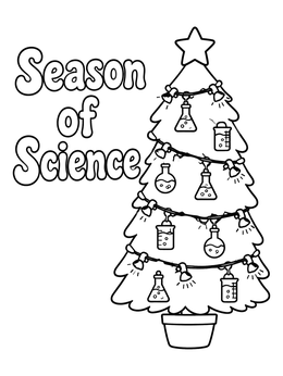 Free printable Season Of Science Chemistree coloring page