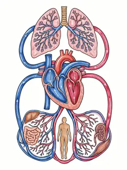 Circulatory System And Heart Diagram – Heart Anatomy Coloring Page