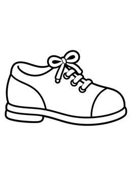 Free printable Classic Retro Bowling Shoe coloring page