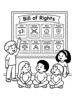 Free printable Classroom Bill Of Rights Lesson coloring page
