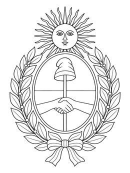 Free printable Coat Of Arms Of Argentina coloring page