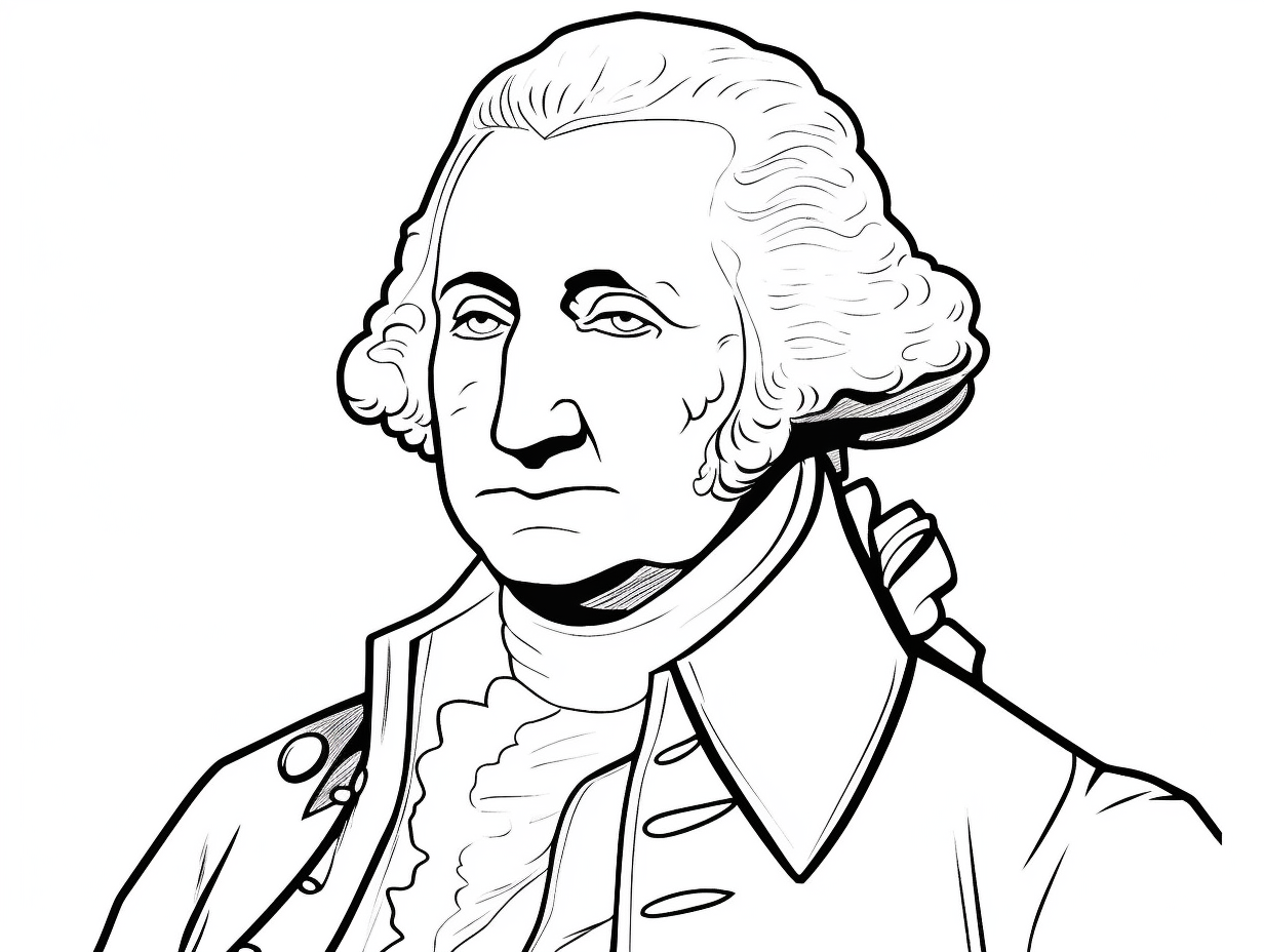 Color Me George: Washington Printable - Coloring Page