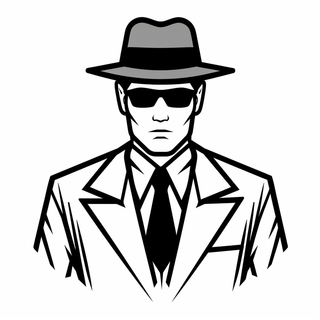 Color The Daring Secret Agent - Coloring Page