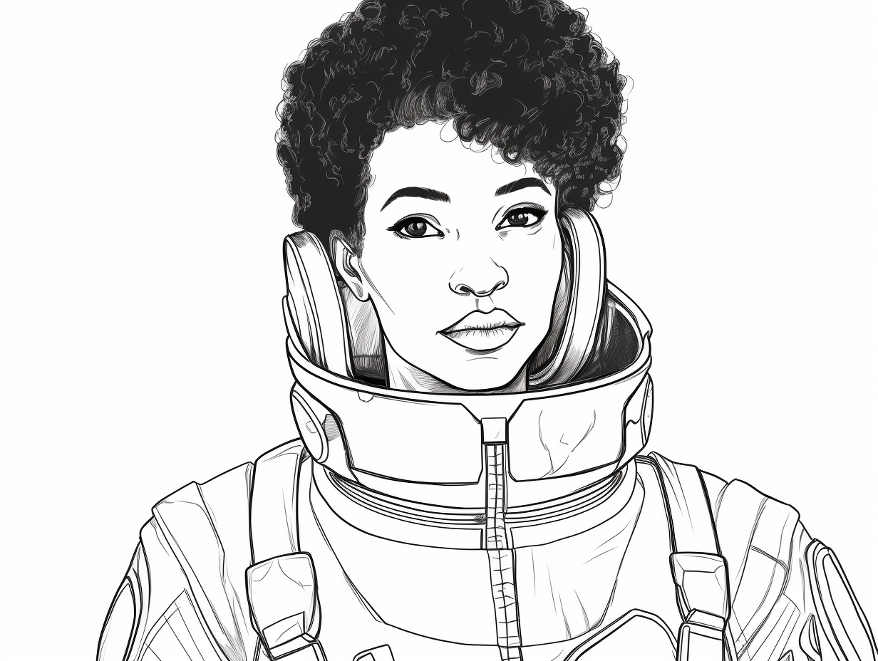 illustration of Color your way through Mae Jemison's story