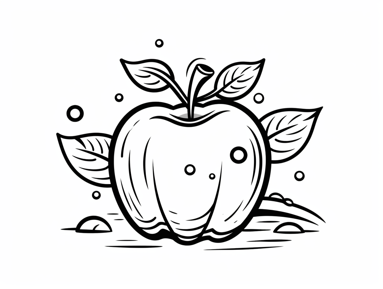 illustration of Colorful apple picture