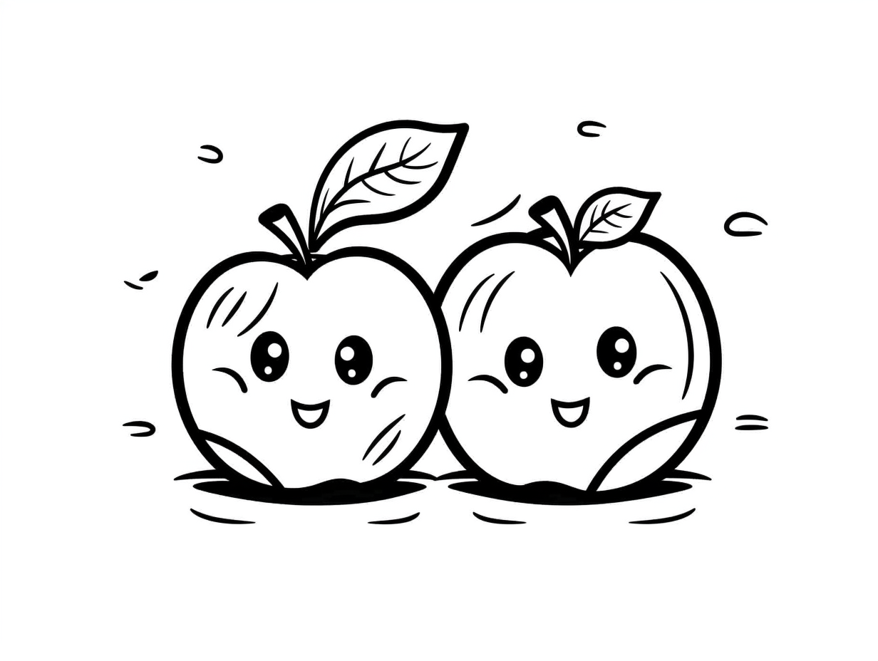 illustration of Colorful apples to discover