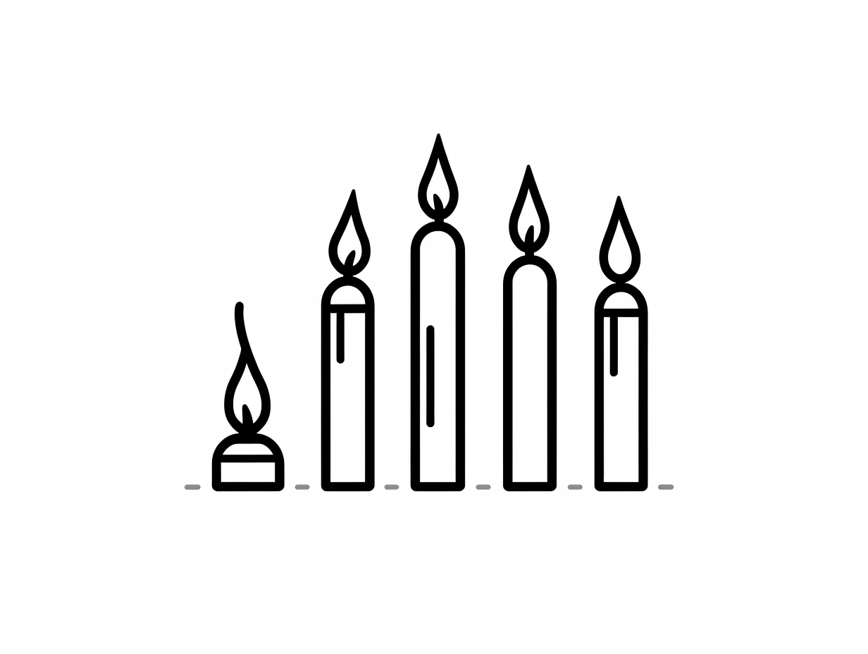 illustration of Colorful birthday candles