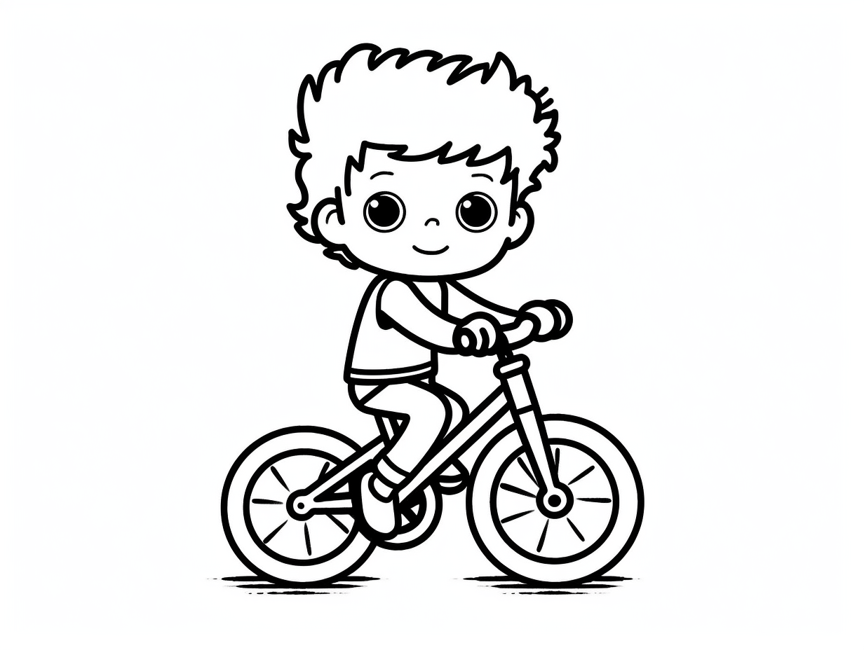 illustration of Colorful BMX biking adventure