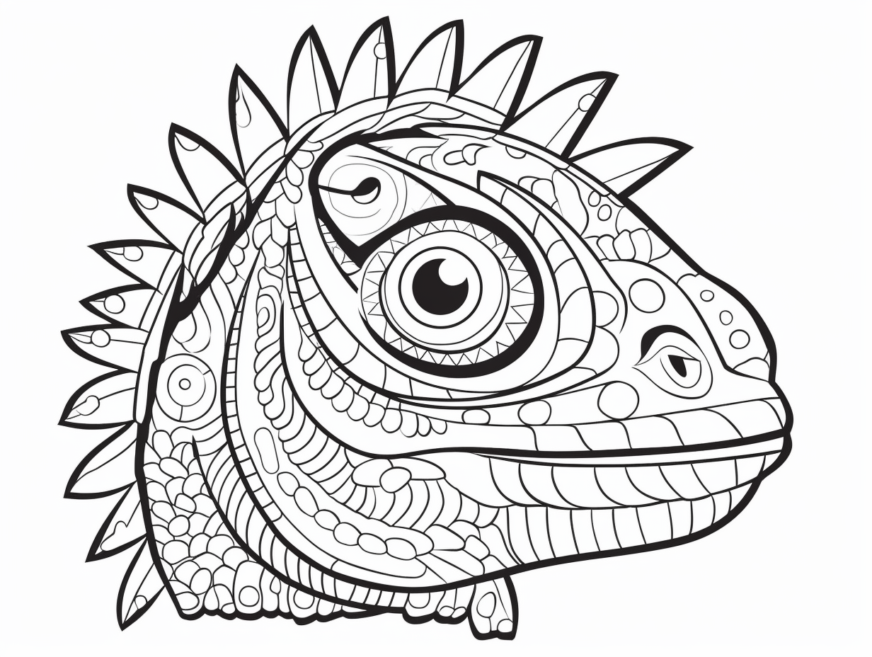 illustration of Colorful chameleon