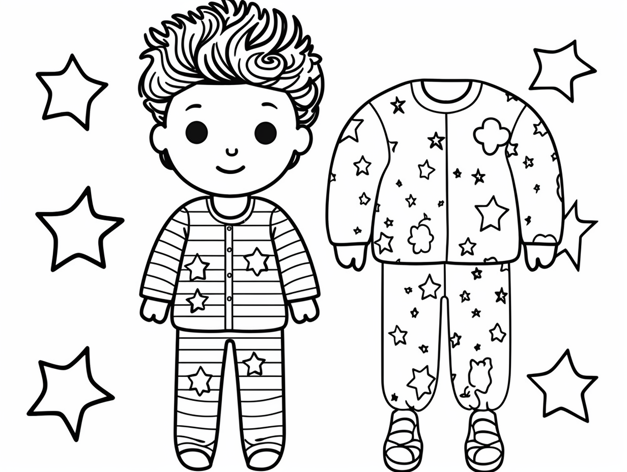 illustration of Colorful christmas pajama patterns