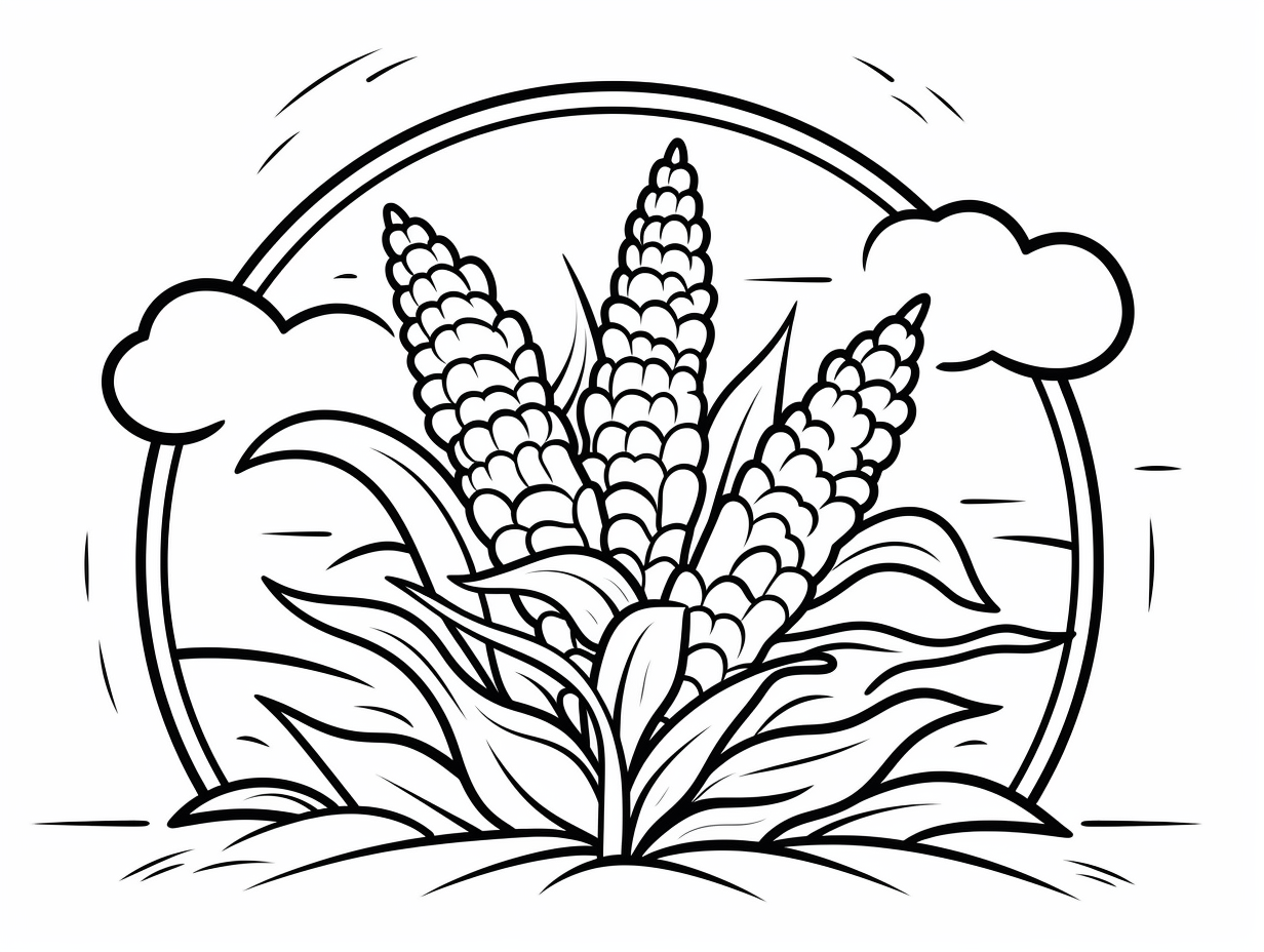 illustration of Colorful corn fun
