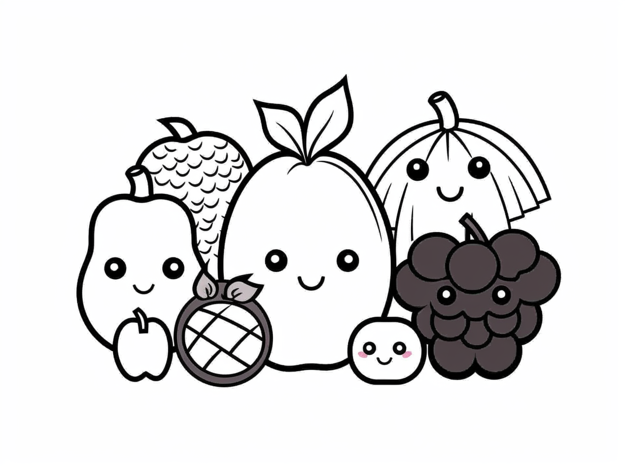 Fruit-And-Vegetable Coloring Pages: Top 61 Free Printable Designs