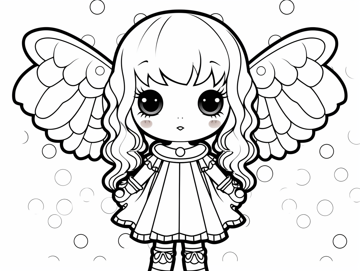 Colorful Kawaii Princess Masterpiece - Coloring Page