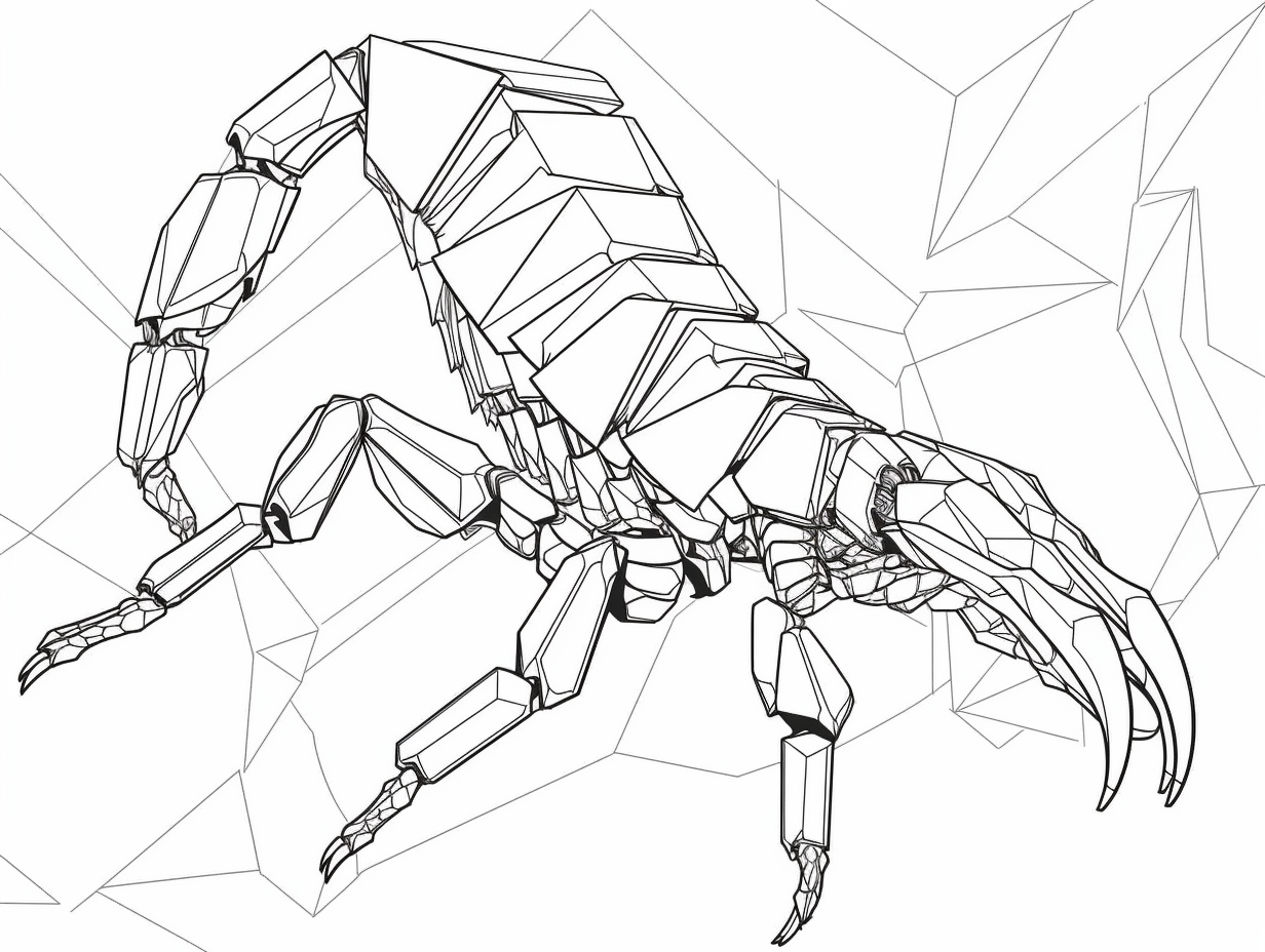 Coloring Adventure With Scorpions - Coloring Page