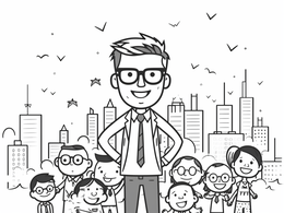 Free printable Coloring Page For Boss's Day coloring page