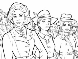 Free printable Coloring Page For Powerful Women coloring page