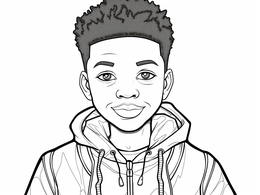 Printable Black Boy Coloring Page - Coloring Page