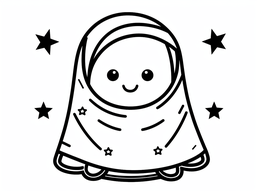 Printable Blanket Coloring Sheet - Coloring Page