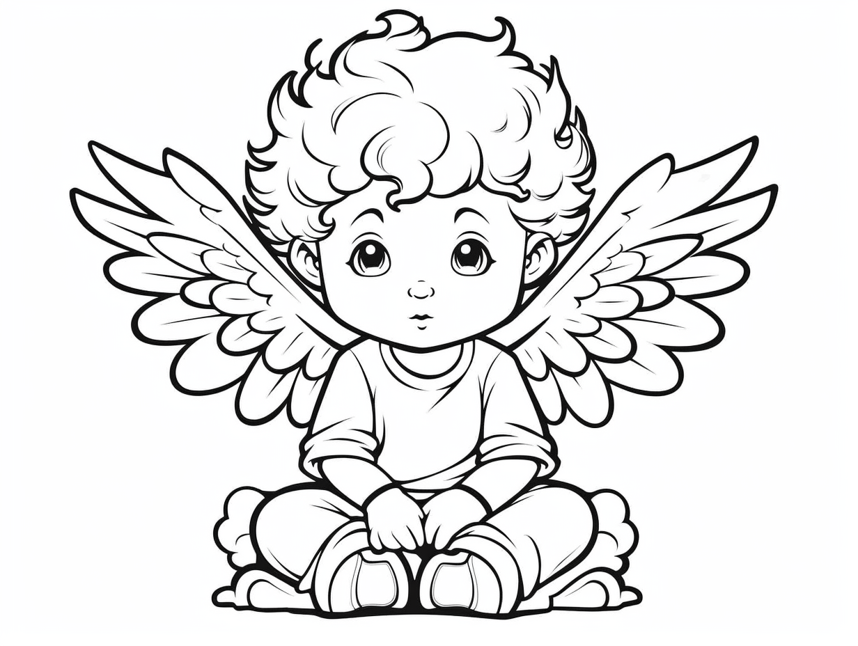 Creative Cherub Coloring Page - Coloring Page