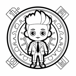 Free printable Creative Coloring For Boss's Day coloring page