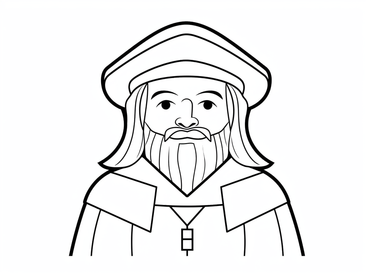 Creative Da Vinci Coloring Page - Coloring Page