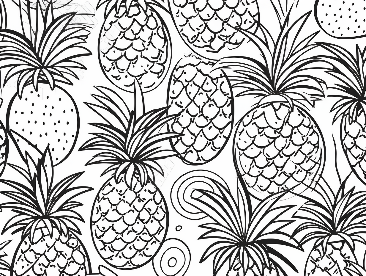 Creative Tropical Art To Color - Coloring Page