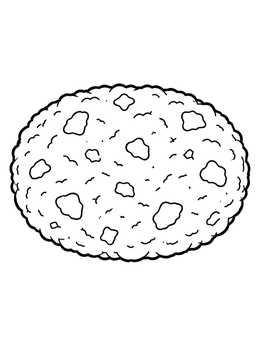 Free printable Crispy Breakfast Hash Brown Patty coloring page