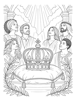Free printable Crown Of Life In Heavenly Realm coloring page