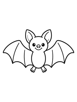 Bat Coloring Book cover page