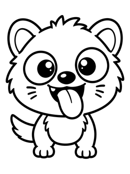 Free printable Cute Cartoon Tasmanian Devil coloring page