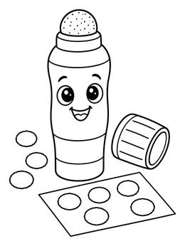 Free printable Cute Dot Dauber Marker coloring page