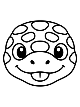 Free printable Cute Gila Monster Face coloring page