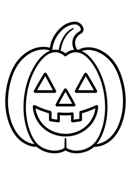 Free printable Classic Smiling Jack O' Lantern coloring page