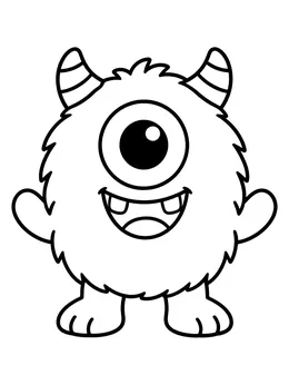 Cute One Eyed Furry Monster