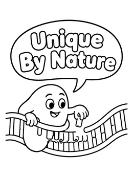 Free printable Cute Polymerase Building Dna Strand coloring page