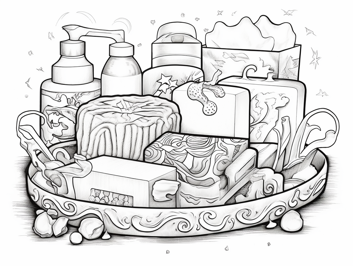 Soap Coloring Page Soap Coloring Page