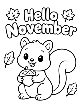 November coloring page