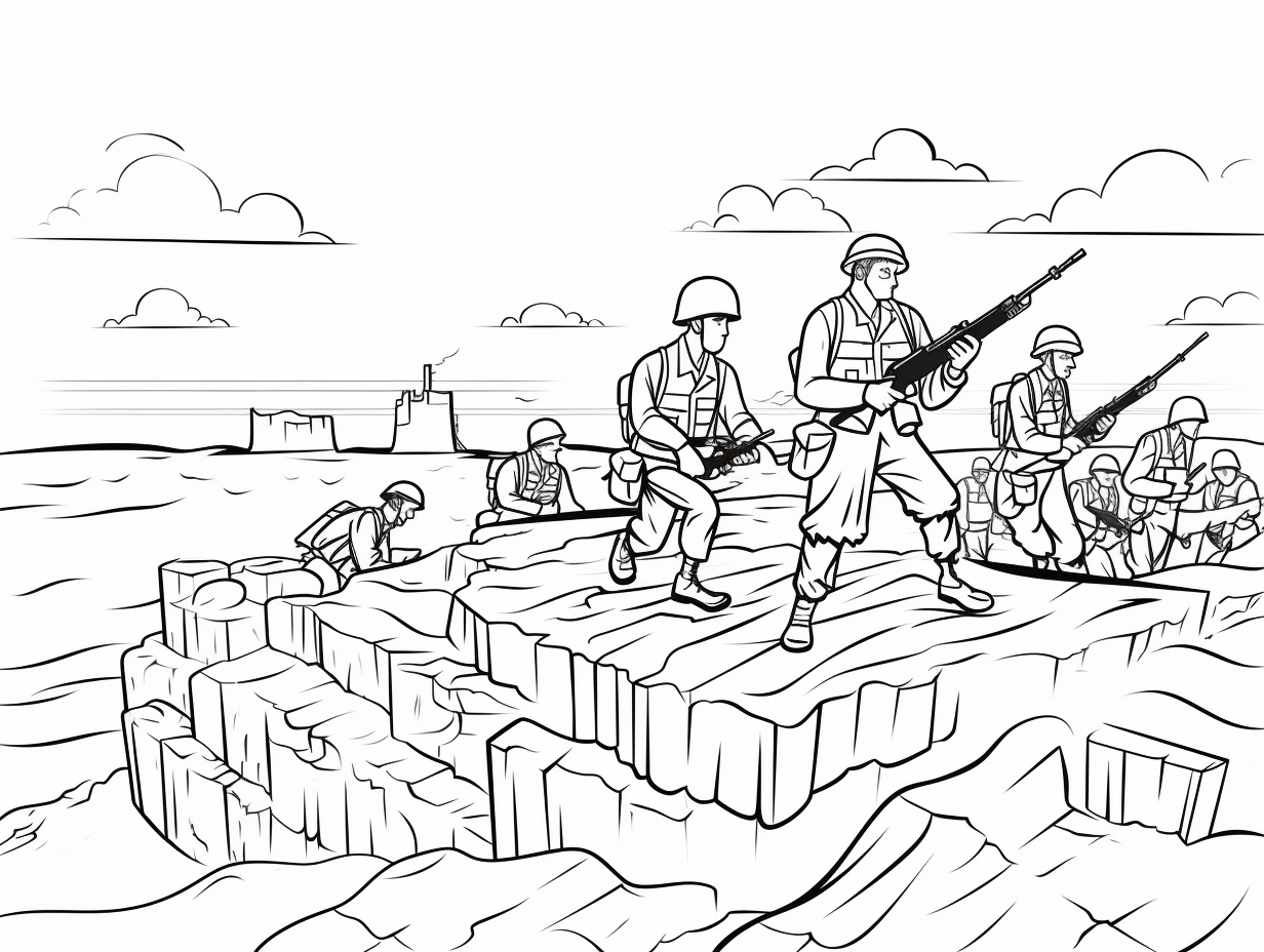 D day Coloring Sheet D day Coloring Sheet