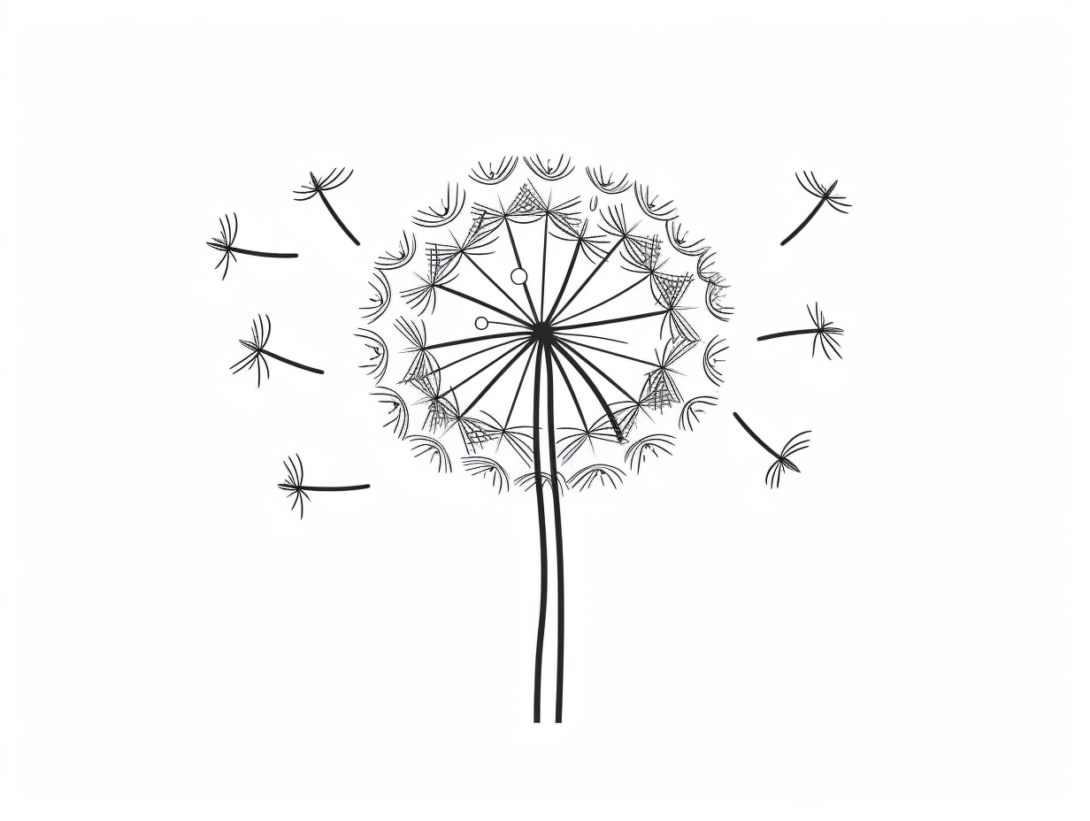 Dandelion Coloring For Kids Coloring Page Dandelion Coloring For Kids Coloring Page