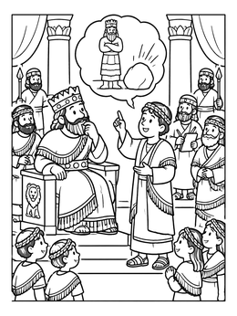 Free printable Daniel Explaining The King's Dream coloring page