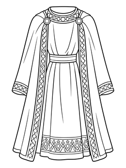 Free printable Jonathan's Royal Robe And Cloak coloring page