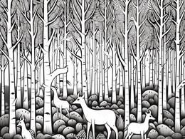 Deciduous Forest Coloring Page For Download - Coloring Page