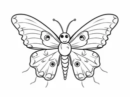 Butterfly Coloring Book cover page
