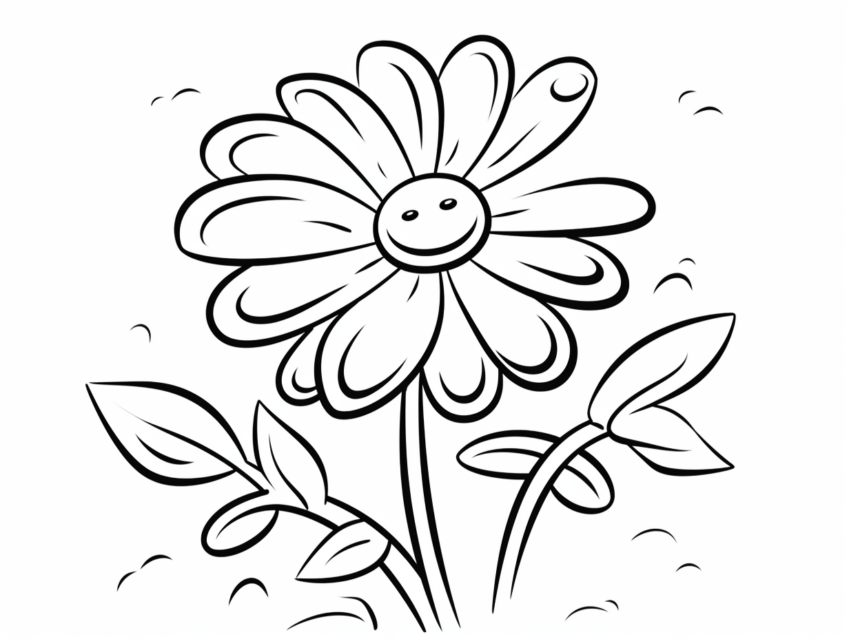 Delightful Daisy Coloring Page - Coloring Page